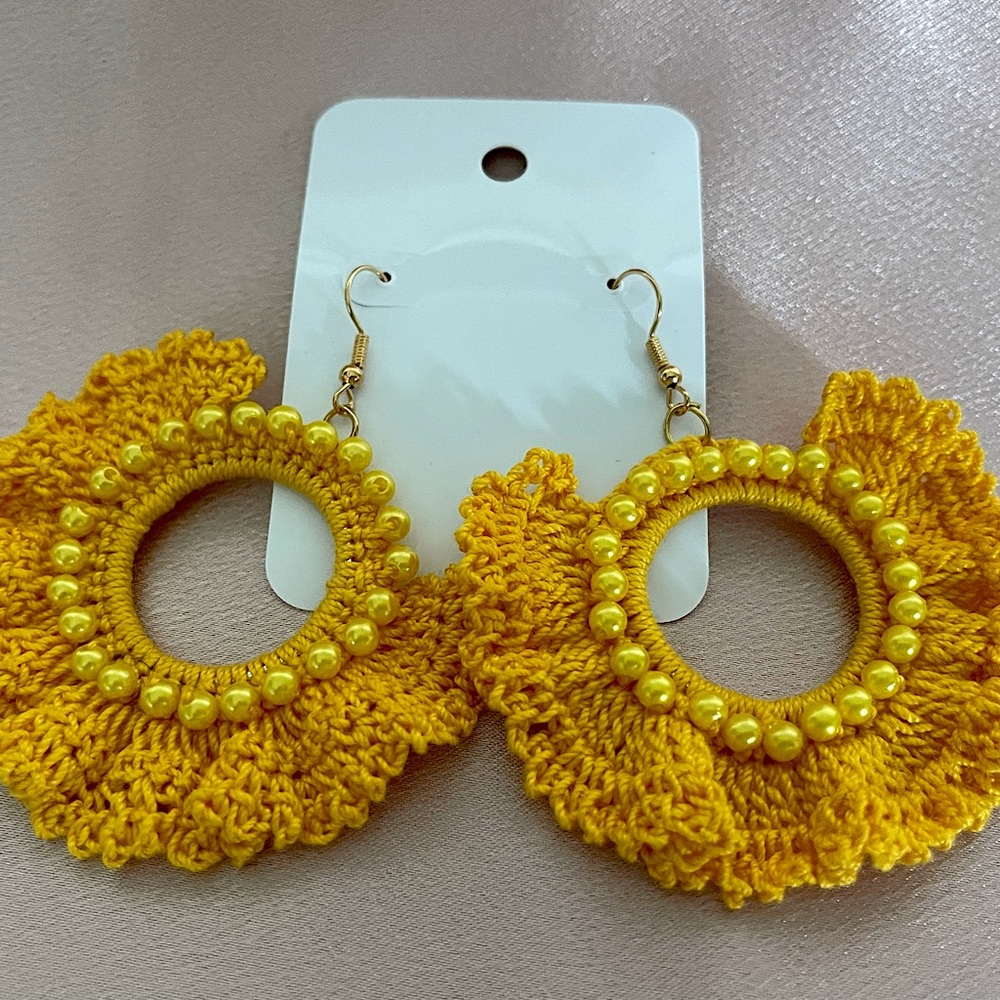 Handmade crochet earrings